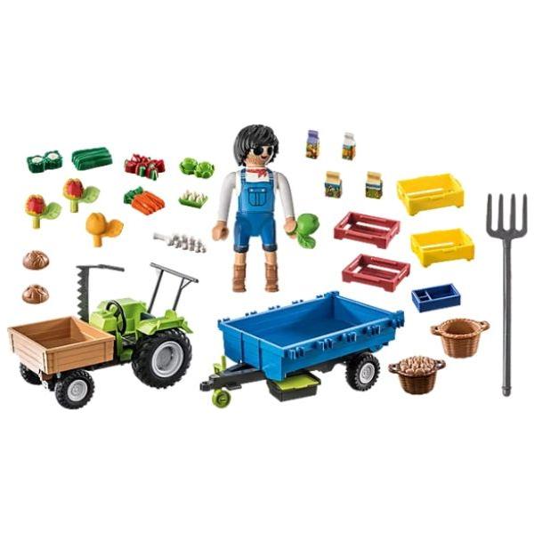 פליימוביל חווה חקלאית: טרקטור ונגרר 71249