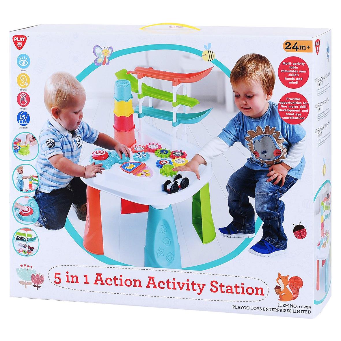 שולחן פעילות 5 ב 1 התאם צורה