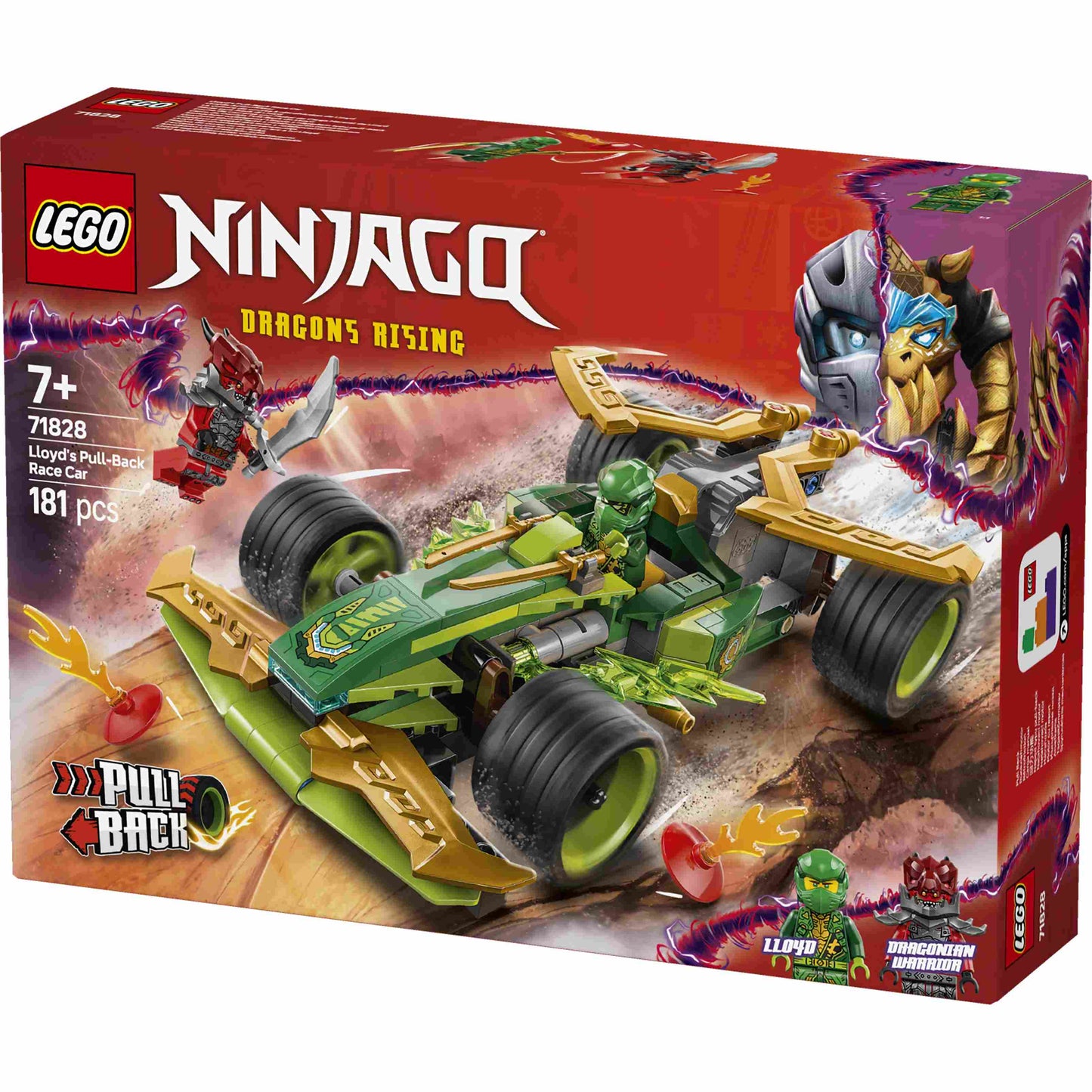 לגו נינגגו מכונית מרוץ משוך וסע לויד 71828