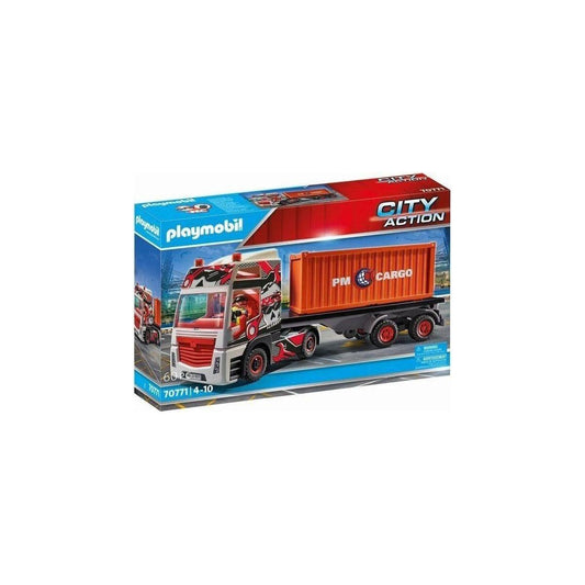 פליימוביל סיטי אקשן - משאית מכולה 70771 Playmobil
