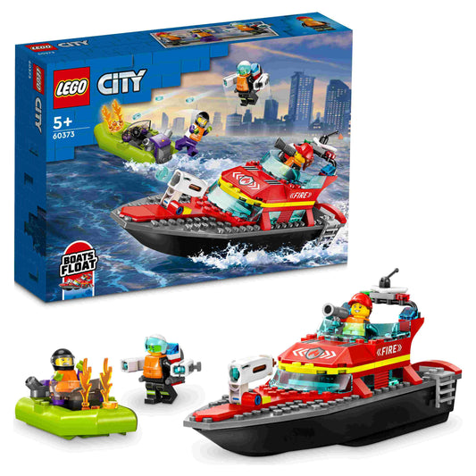 לגו סיטי סירת הצלה לכיבוי אש 60373 LEGO City