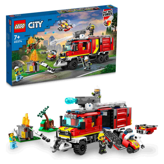 לגו סיטי משאית מפקדת כיבוי אש 60374 LEGO City