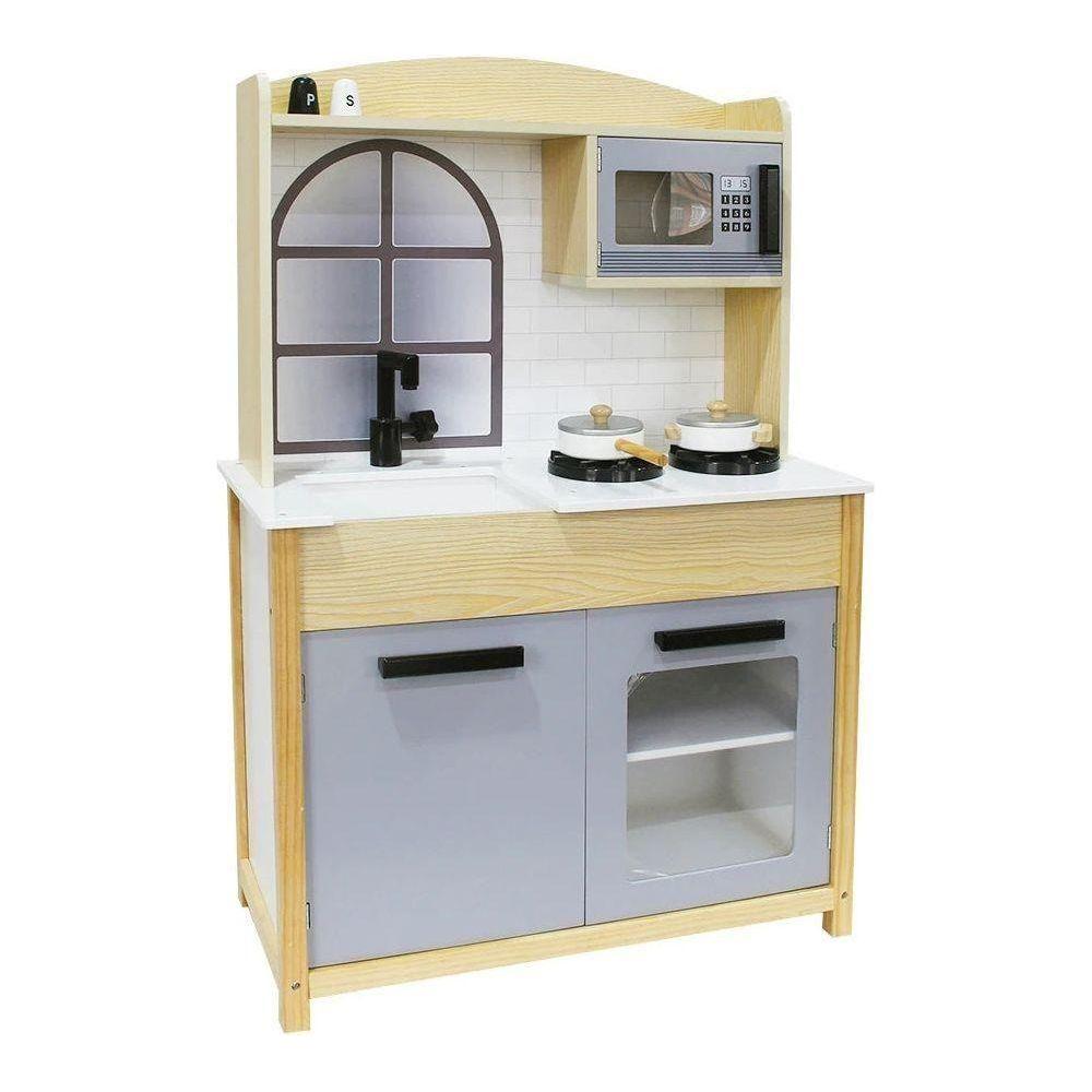 מטבח לילדים מעוצב ומאובזר מעץ 65X30X95