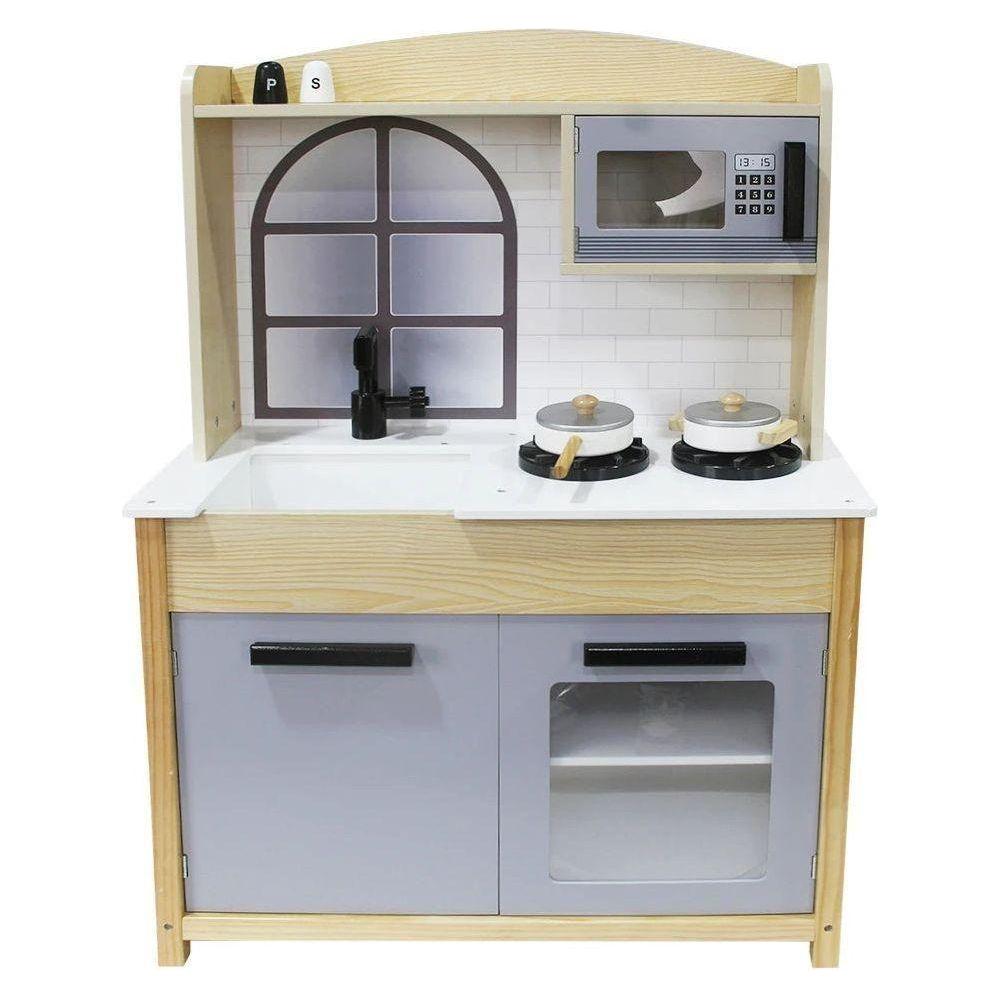 מטבח לילדים מעוצב ומאובזר מעץ 65X30X95