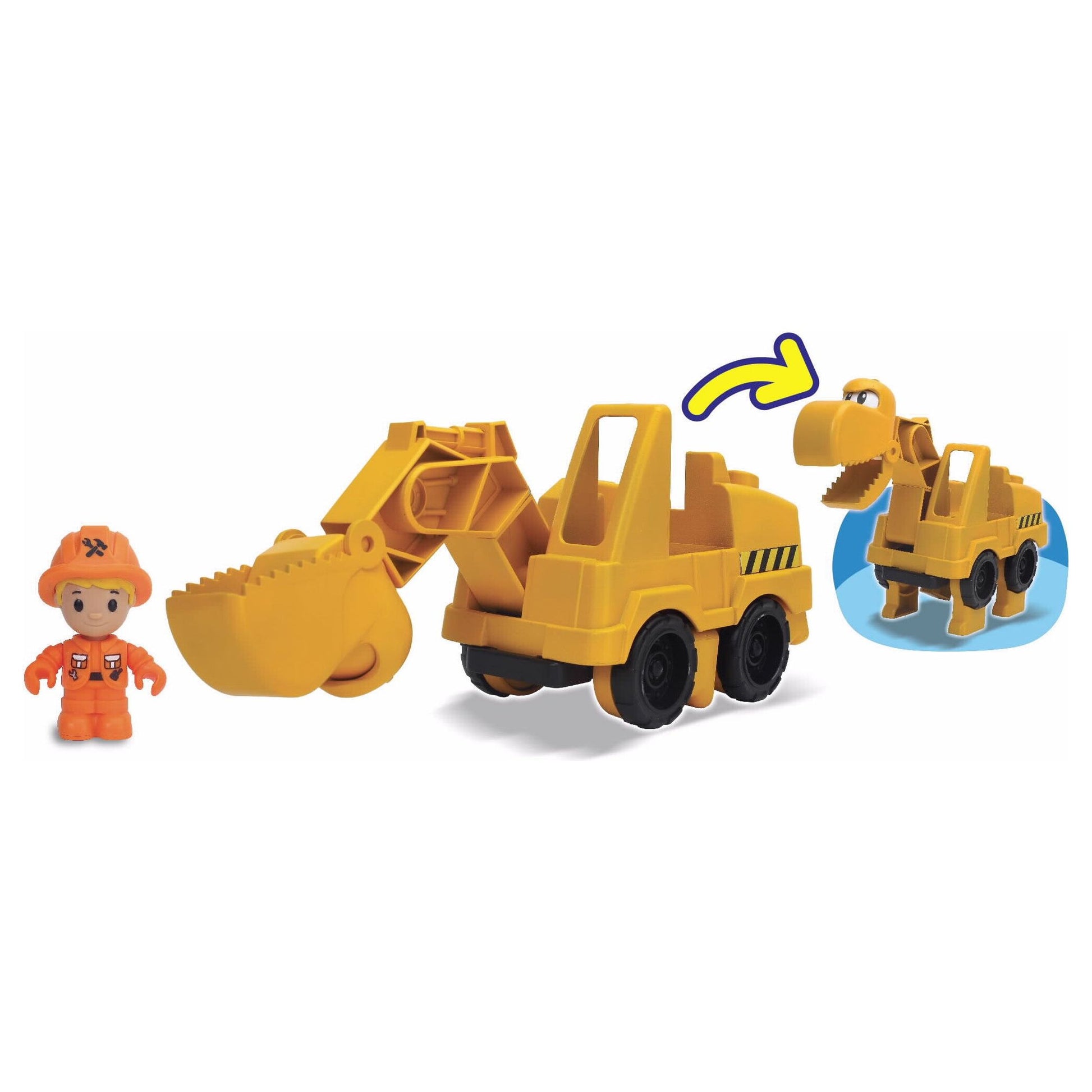 דינוזאור מחפר צהוב משנה צורות