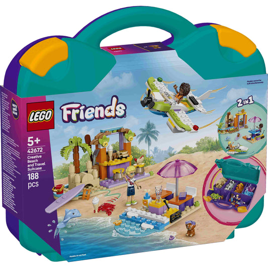 לגו חברות מזוודה יצירתית לחוף ולטיולים 42672