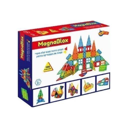 ערכת מגנטים 100 חלקים magnablox