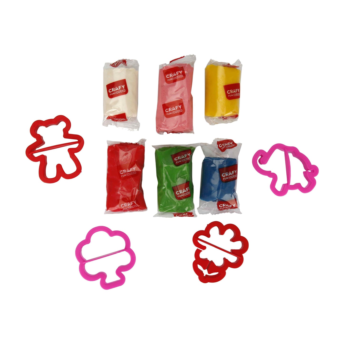 סט דלי עיצוב בבצק עם שבלונות